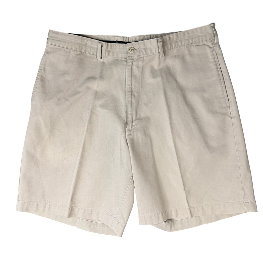 Polo Ralph Lauren Gordon Short Mens 38 Tan Chino Cotton Made in USA 985819879BAU